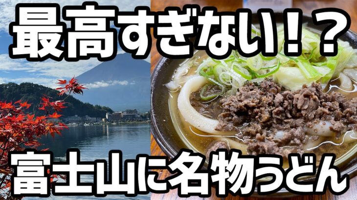 【山梨旅】河口湖旅行が最高すぎる【富士山、硬すぎる吉田のうどん、車なし、ロープウェイ、おすすめ国内旅行】
