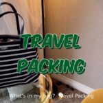 【What’s in my travel bag?】1泊2日国内旅行パッキング  I  My Travel Packing Tips