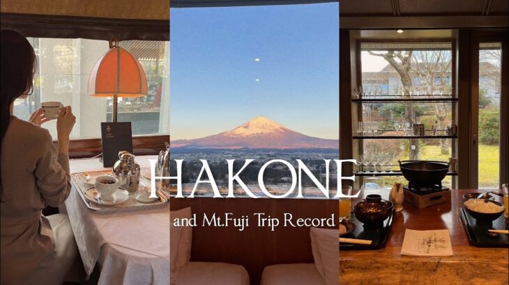 【Vlog】富士山を望む絶景と箱根を満喫する２泊３日|まるでスイスのような美しい大自然|美術館巡り|大涌谷|海賊船|芦ノ湖|箱根神社|カフェ|神奈川|国内旅行|japan|