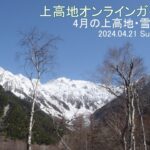 上高地オンラインガイドツアー2024.04.21 雪化粧の山々[河童橋エリア]