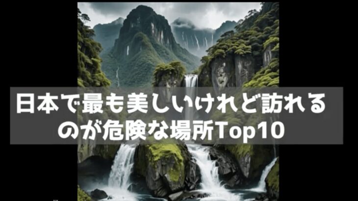 日本で最も美しいけれども訪れる人のが危険な場所Top10